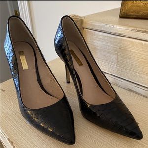 Louise et cie snakeskin heels